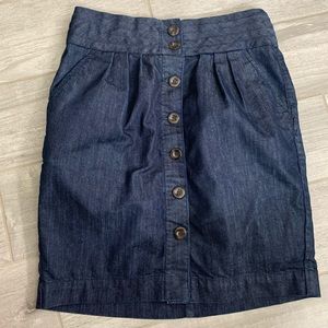 Anthropologie Pilcro and Letterpress Denim Skirt